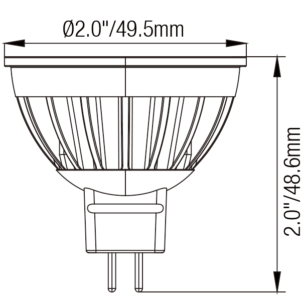 Standard MR16 Low Voltage LED Bulb